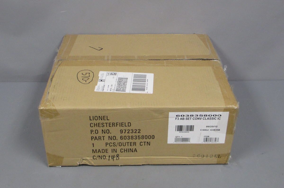Lionel 6-38358 Illinois Central Diesel F3 O Gauge Diesel Freight Train Set