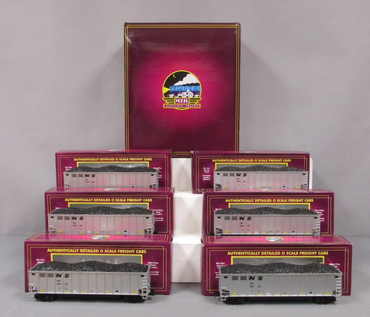 MTH 20-90734 O NS 6pk Coalporter Hoppers