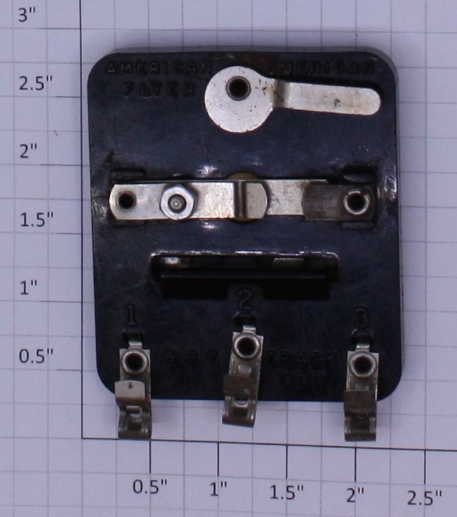 American Flyer 697X S Scale Track Trip w/ Black Bakelite Base for Semaphores