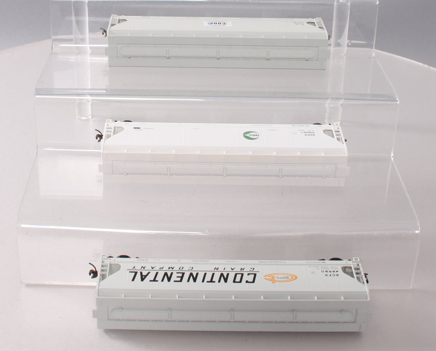 Accurail 8087 HO Co-Op/Continental Grain/Cargill 3-Bay ACF Hopper Car (Set of 3)