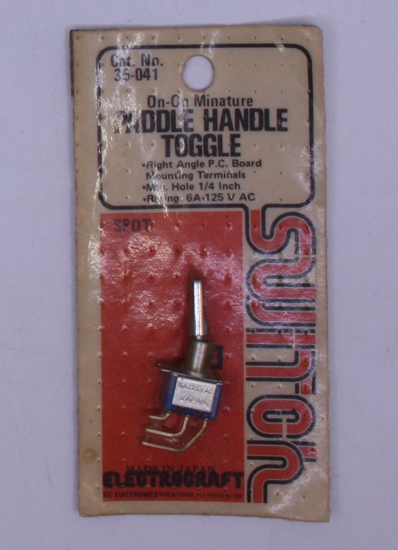 Acme 35-041 Electrocraft On-Off-On Miniature Paddle Handle Toggle Switch