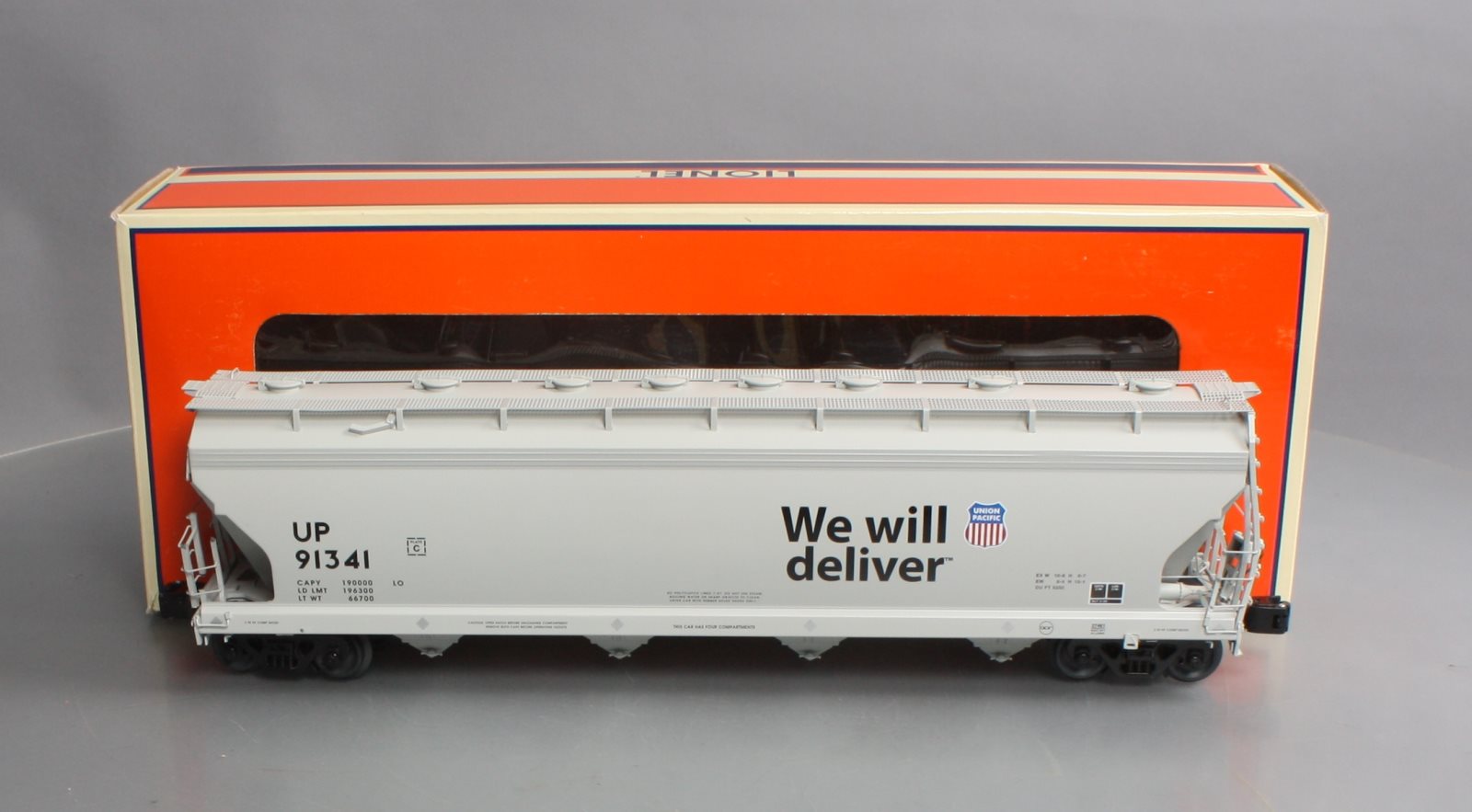 Lionel 6-27461 O Gauge Union Pacific ACF 4-Bay Hopper #91341