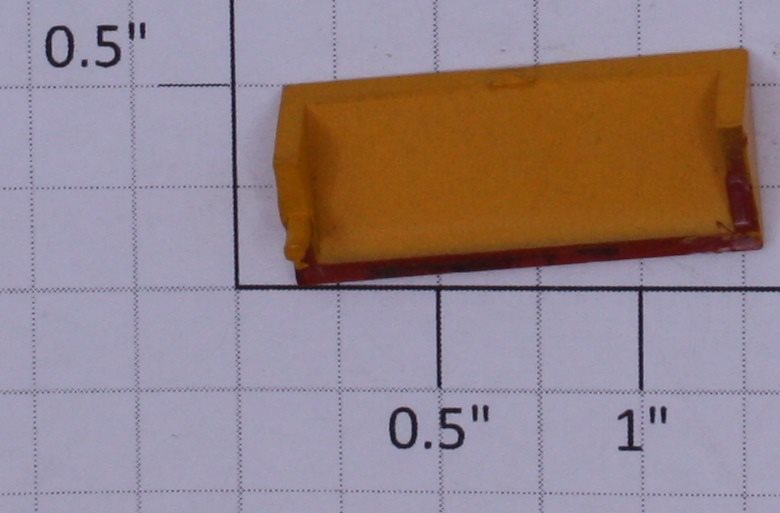 Delton 10016-3CAY 2-8-0 C-16 Cab Awning/Visor Yellow