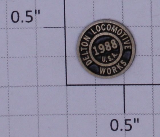 Delton 10016-36 2-8-0  C-16  Delton 1988 Brass Builders Plate