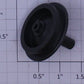 Kalamazoo 1002-3 1.19" Diameter Gray Plastic Wheel Only