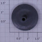 Kalamazoo 1002-3 1.19" Diameter Gray Plastic Wheel Only