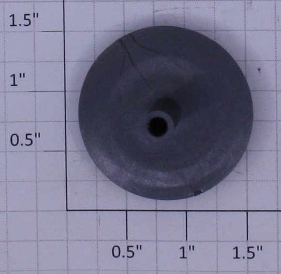 Kalamazoo 1002-3 1.19" Diameter Gray Plastic Wheel Only