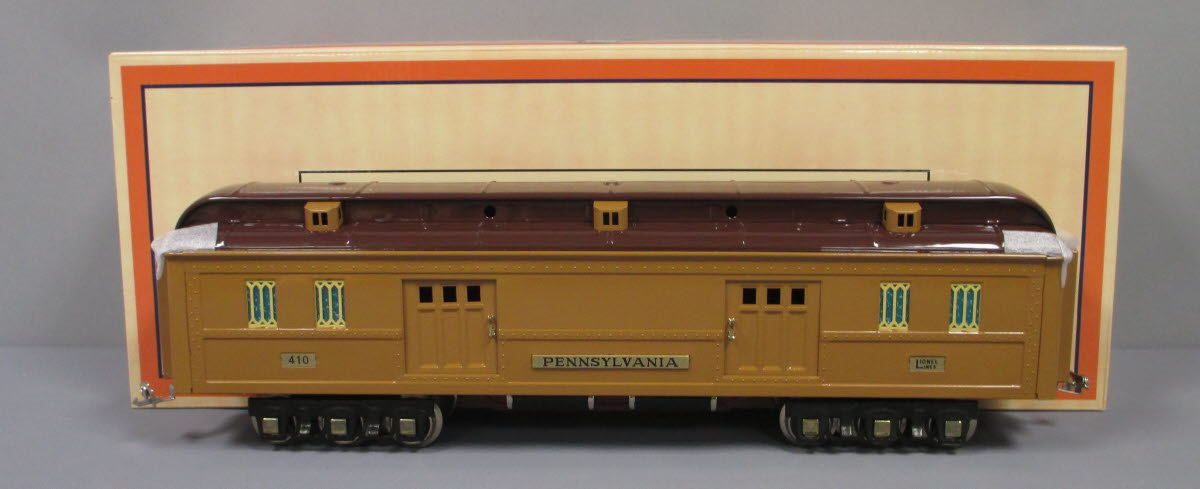 MTH 11-40028 Standard Gauge Pennsylvania Two-Tone Brown State Baggage Car