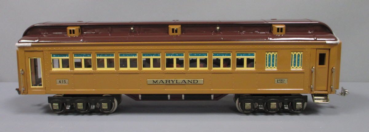 MTH 11-40030 Standard Gauge Maryland Two-Tone Brown Solarium State Car