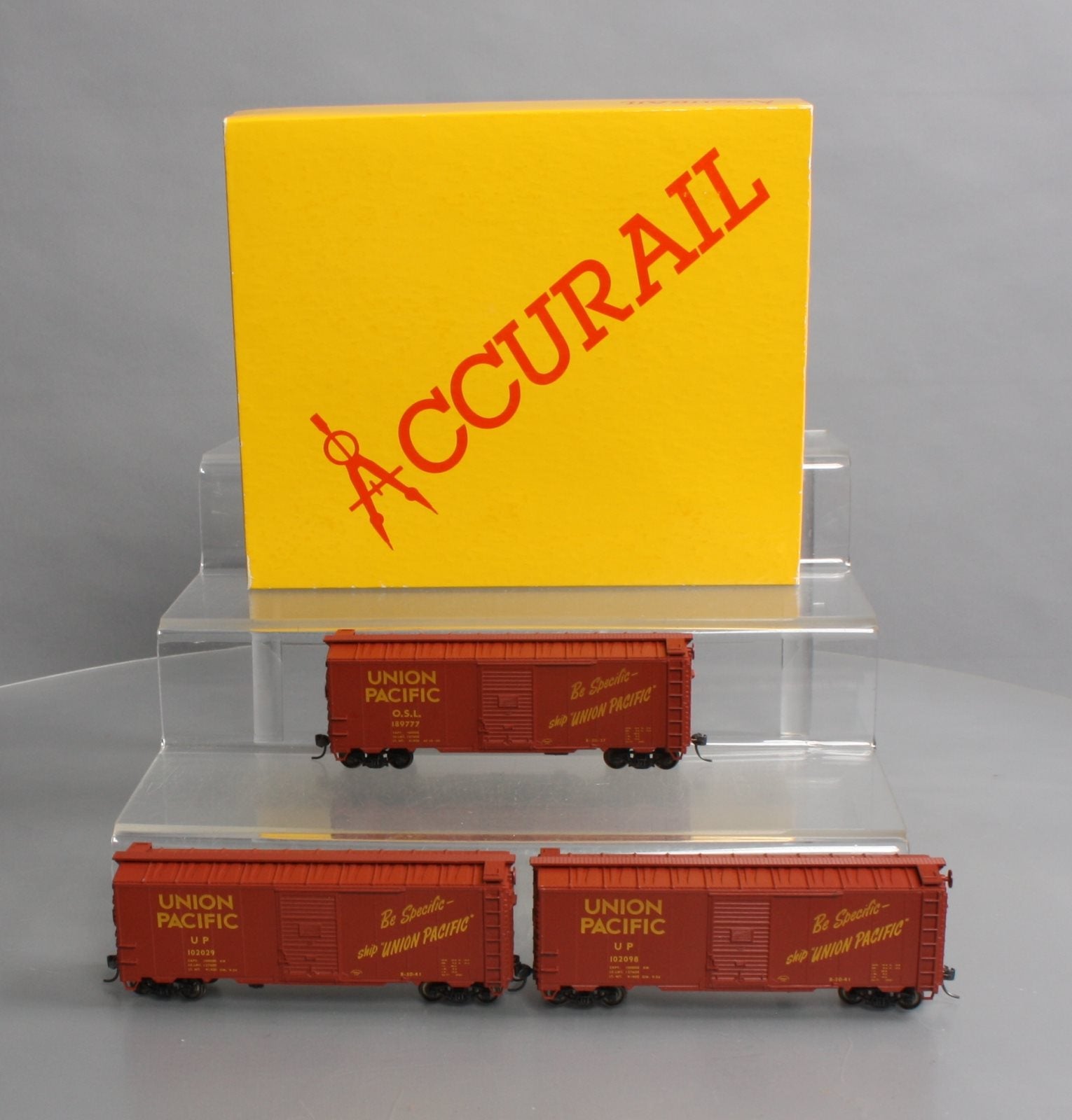 Accurail 3315 HO Scale Steel 40' Boxcars Union Pacific 