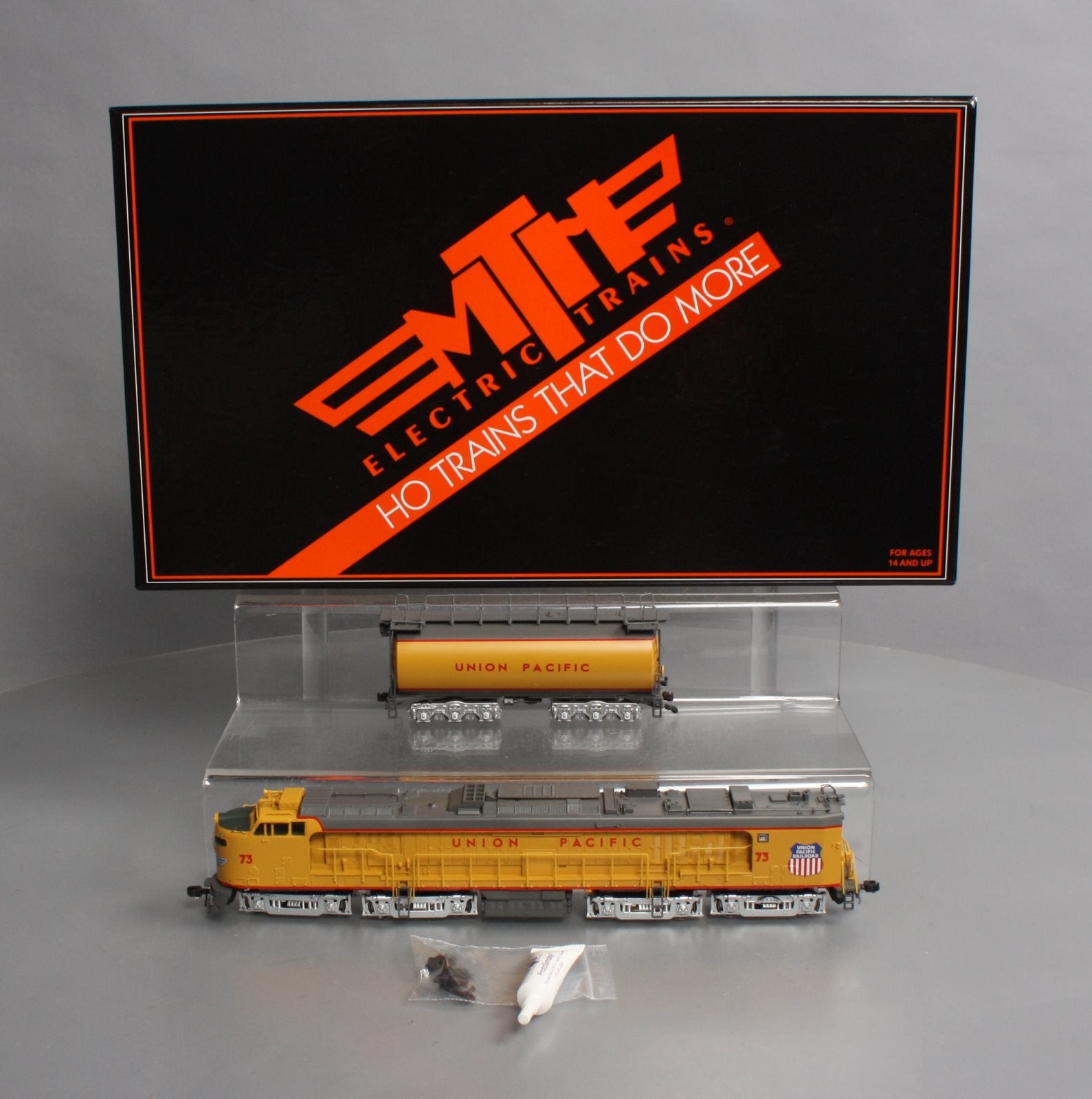 MTH 80-2055-1 HO Union Pacific Veranda Turbine & Tender Set w/P-S 3.0 #73