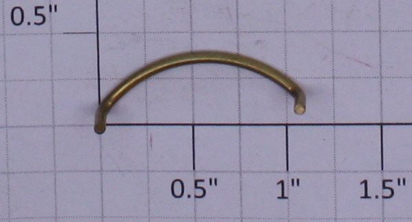 Acme 100X-070 G  Brass Curved Metal Handrail