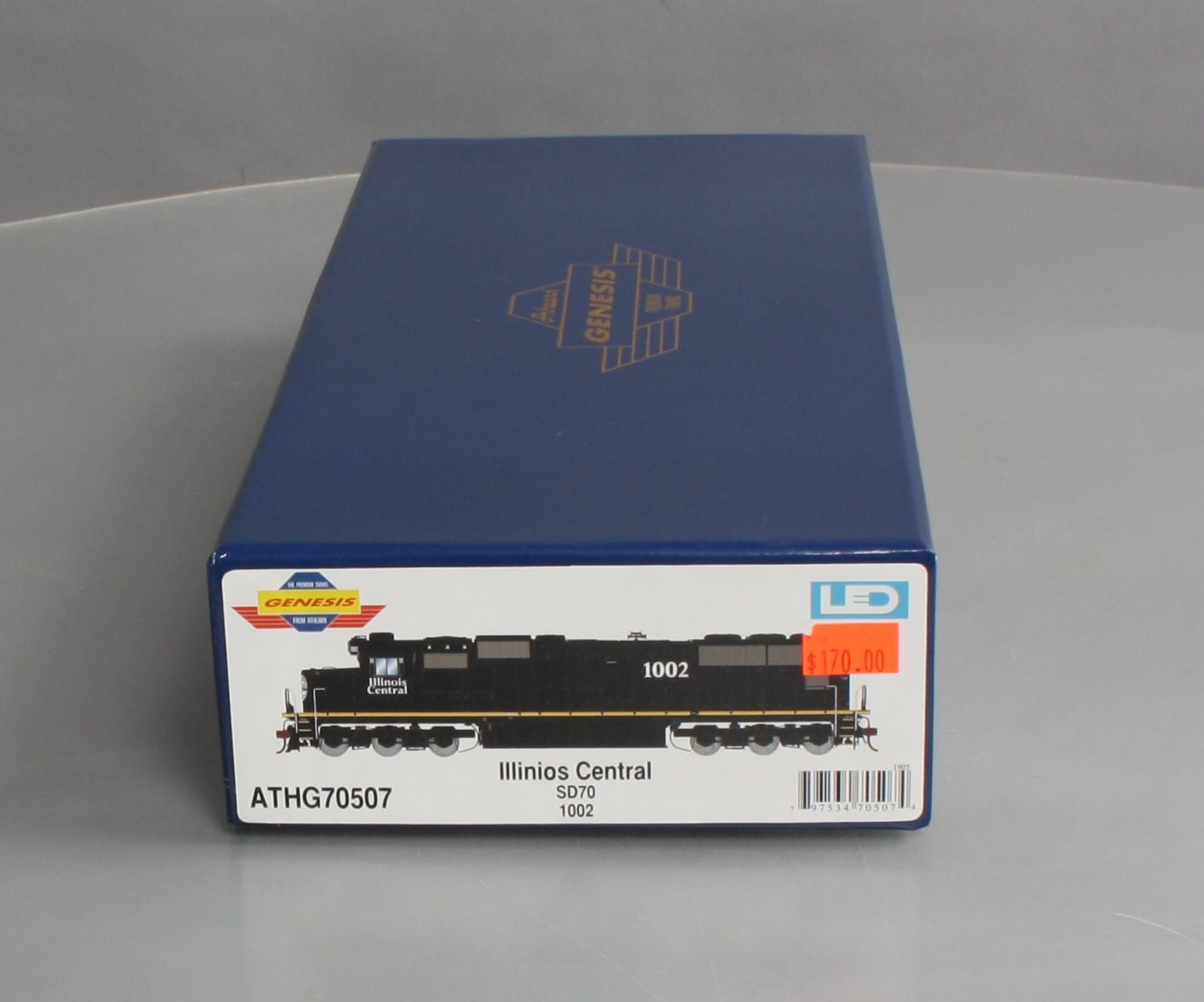 Athearn G70507 HO Scale Ilinois Central SD70 Diesel Locomotive #1002