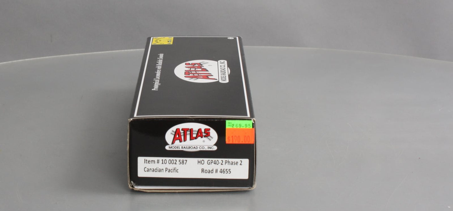 Atlas 10002587 HO Canadian Pacific GP40-2 Diesel Locomotive #4655 - LokSound/DCC