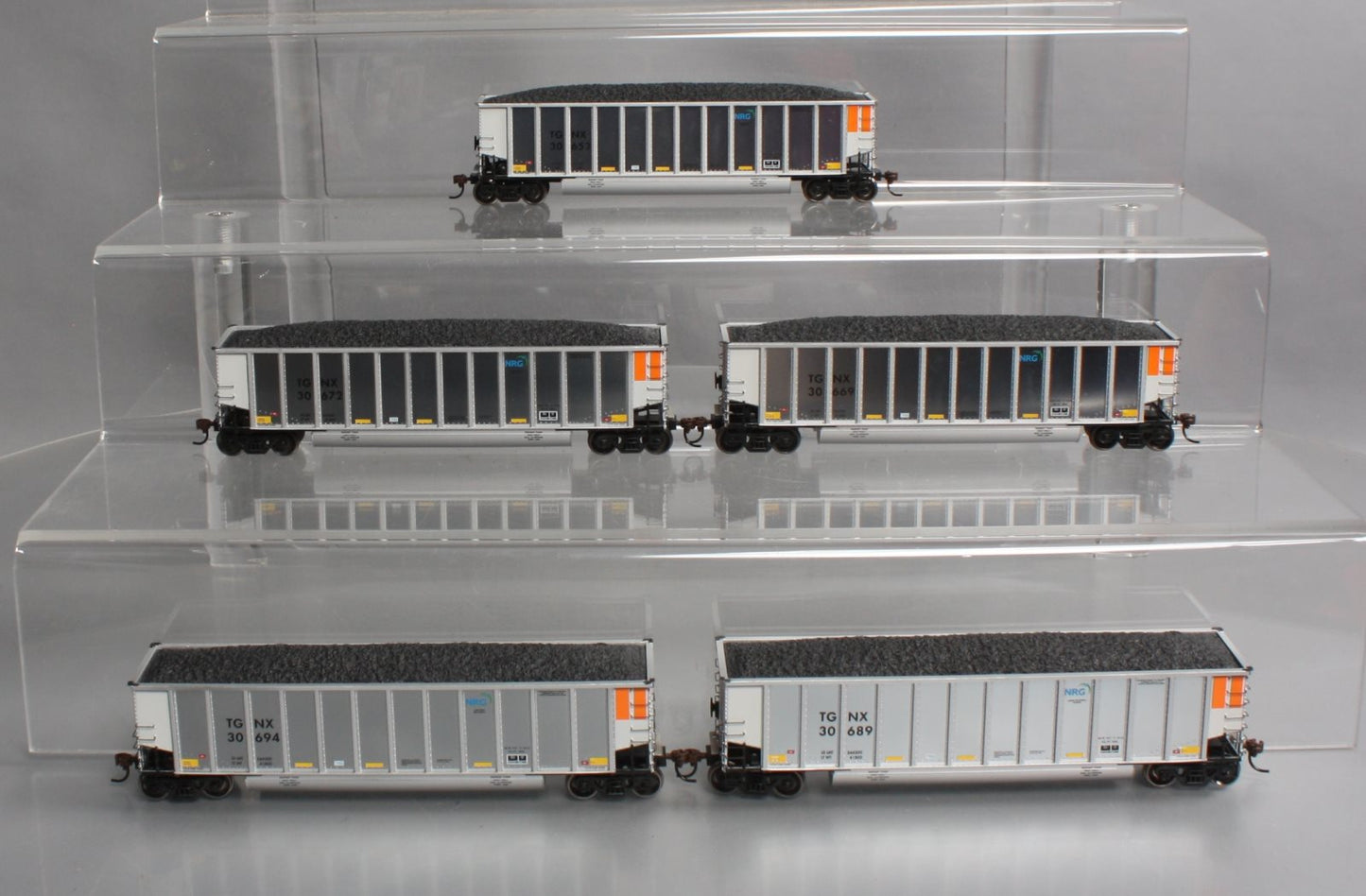 Athearn 97854 HO Scale TGNX Bethgon Coalporter w/Load (Set of 5)