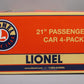 Lionel 6-83022 O Pennsylvania Broadway Limited 21" 4-Car Passenger Set