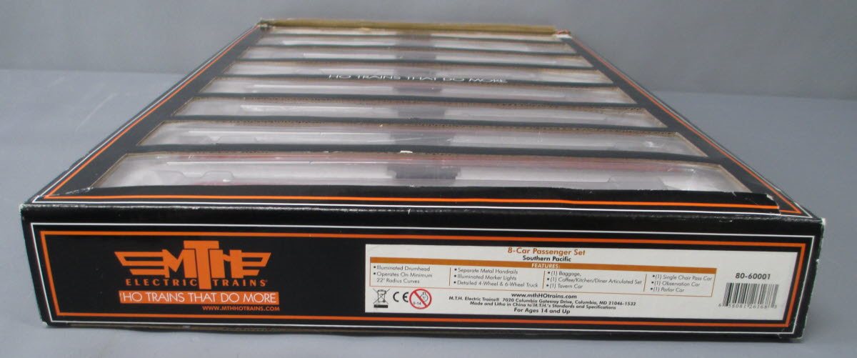 MTH 80-60001 HO Scale Southern Pacific Passenger Car Set (Set of 8)
