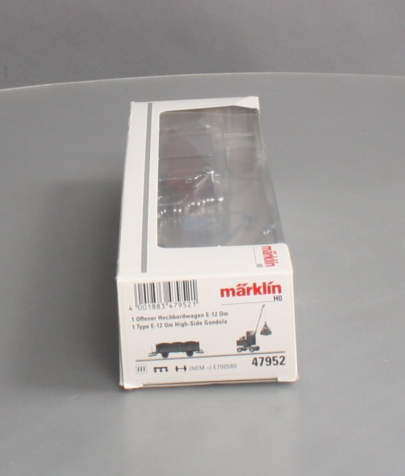 Marklin 47952 HO Gauge DB Type E-12 Om High Sided Gondola with Coal Shovel III