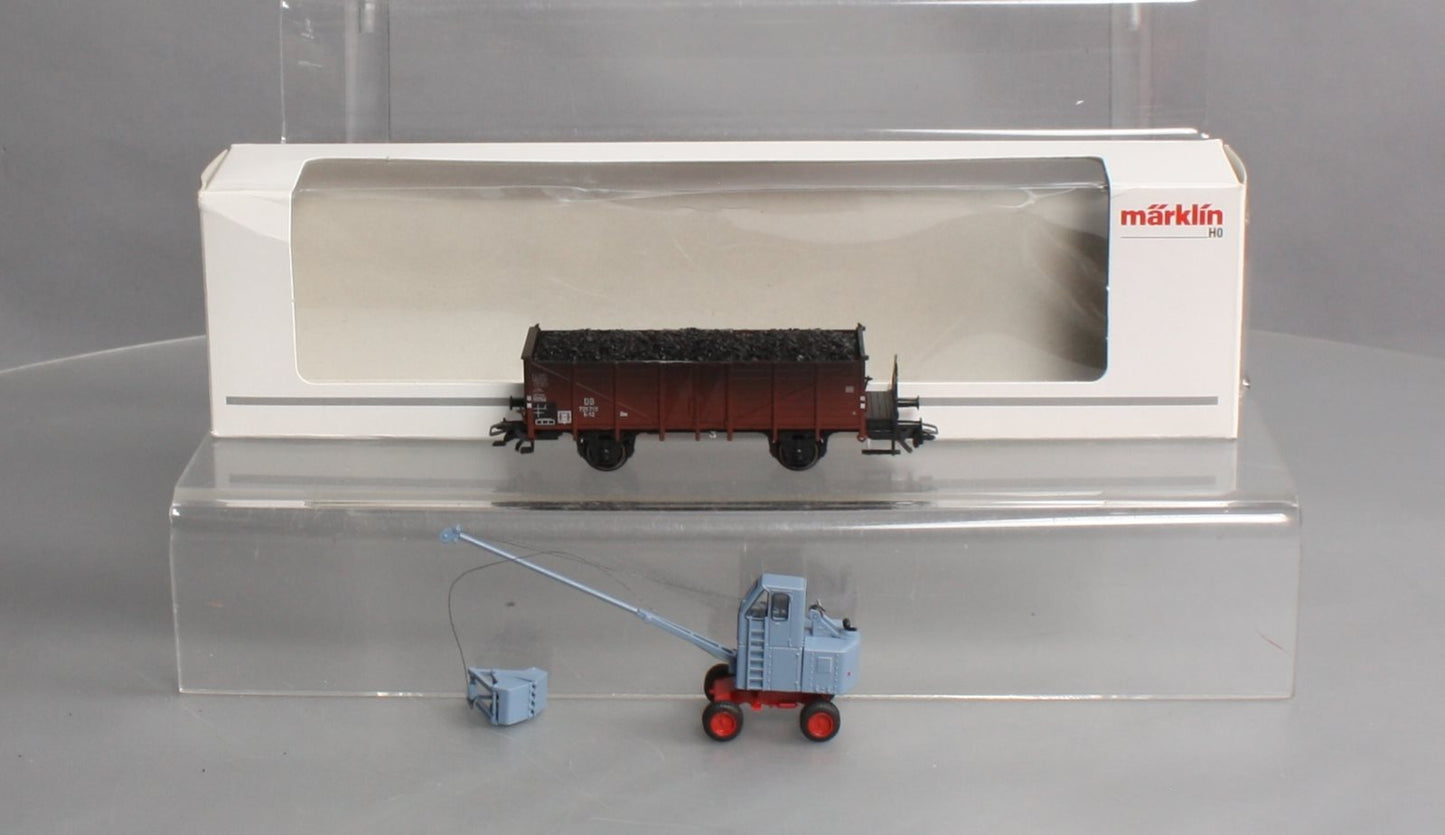 Marklin 47952 HO Gauge DB Type E-12 Om High Sided Gondola with Coal Shovel III