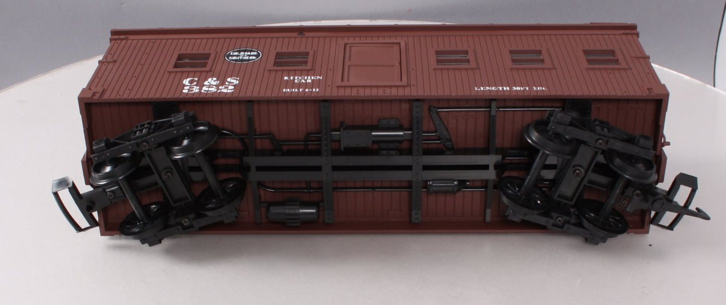 USA Trains R1847 G Colorado & Southern Brown Kitchen Car #382 - Metal Wheels