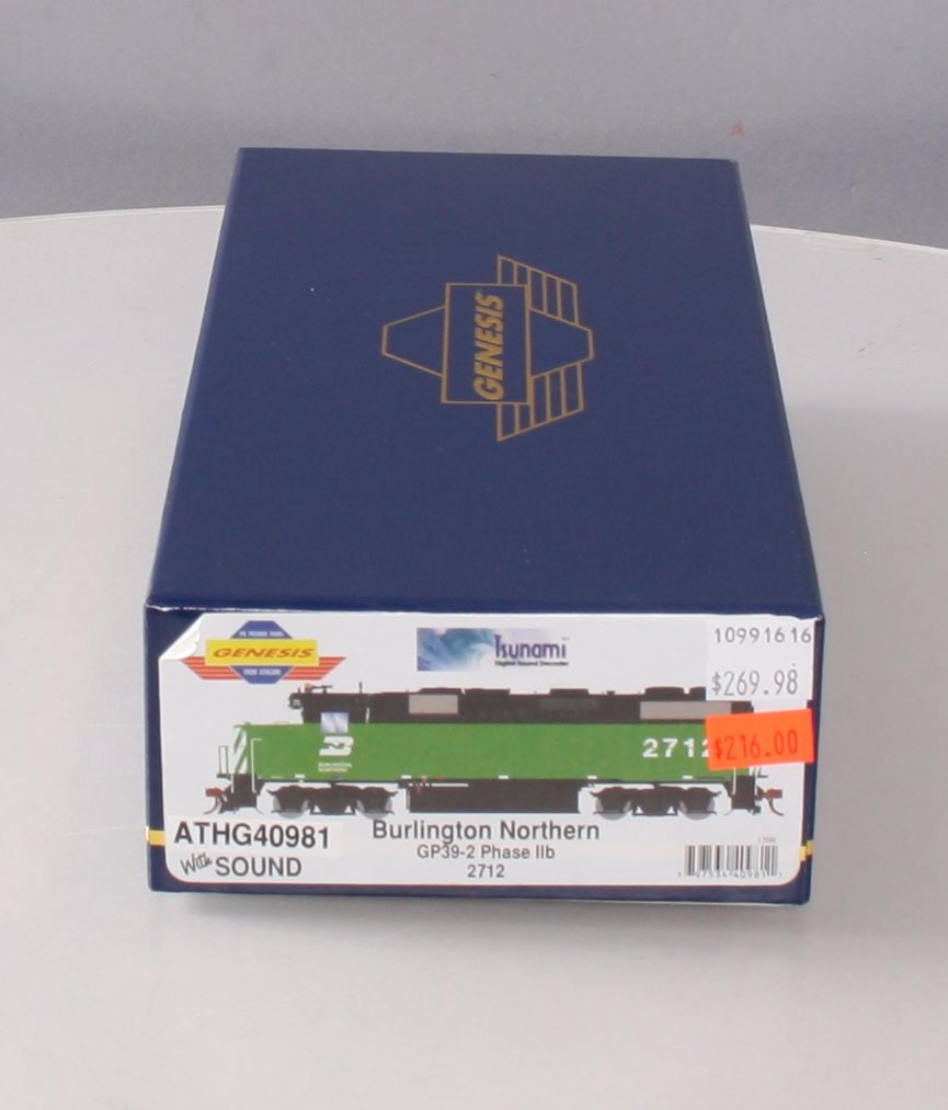 Athearn G40981 HO BN GP39-2 Phase IIb Diesel Locomotive w/DCC & Sound #2712