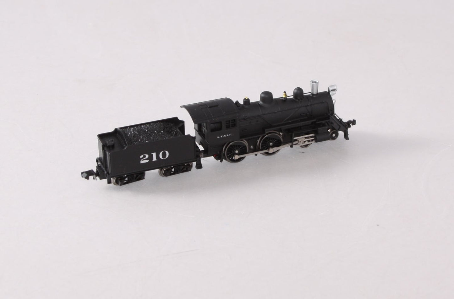 Model Power 87634 N Scale Santa Fe 4-4-0 Steam Locomotive #210