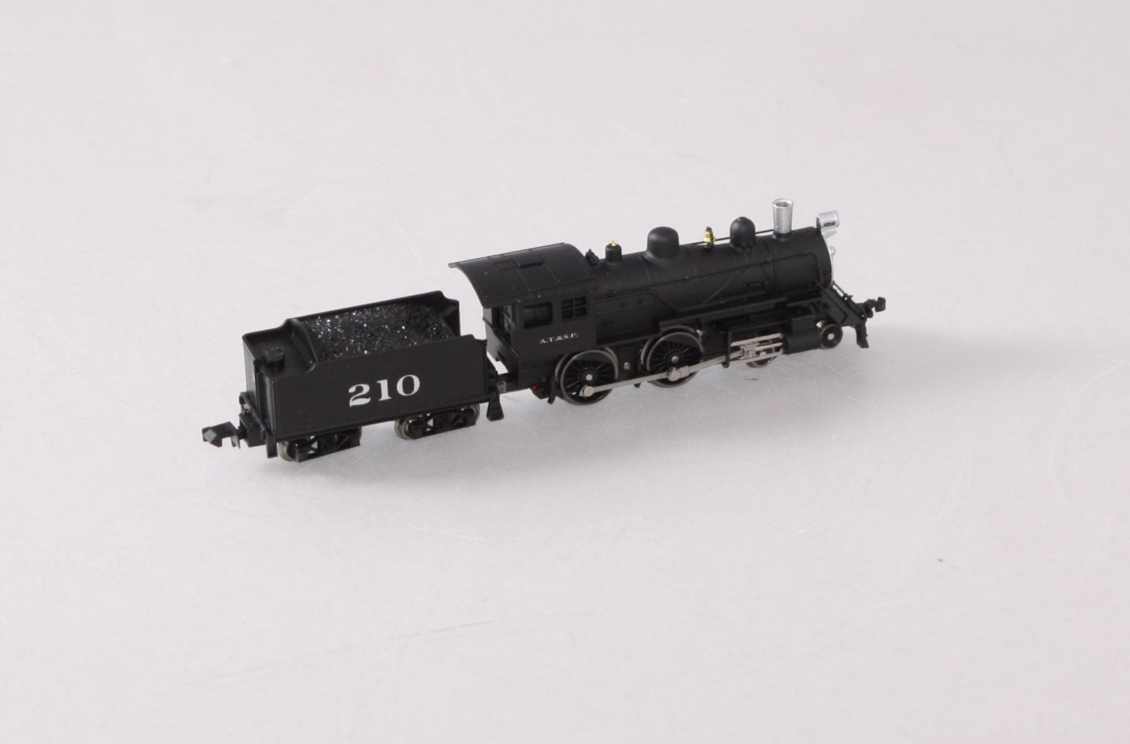 Model Power 87634 N Scale Santa Fe 4-4-0 Steam Locomotive #210