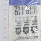 Acme K52/5/1 Letraset Canadian National Black Lettering Dry Transfer for HO