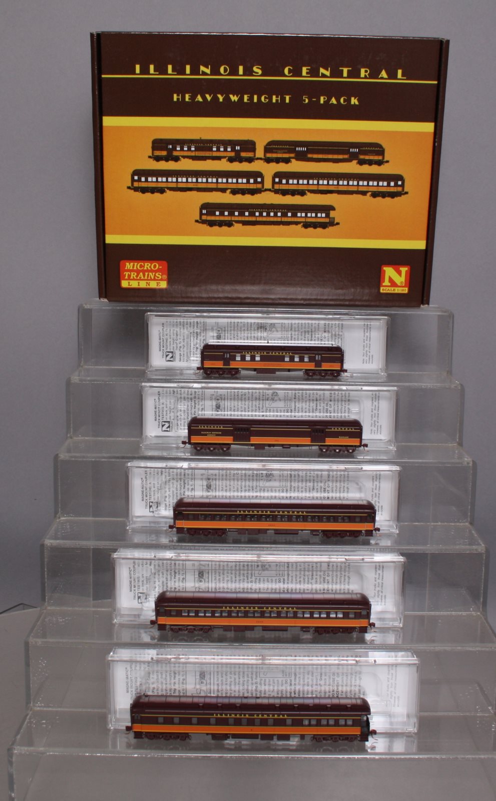 Micro-Trains 99301790 N IC Heavyweight Passenger Car (Set of 5)