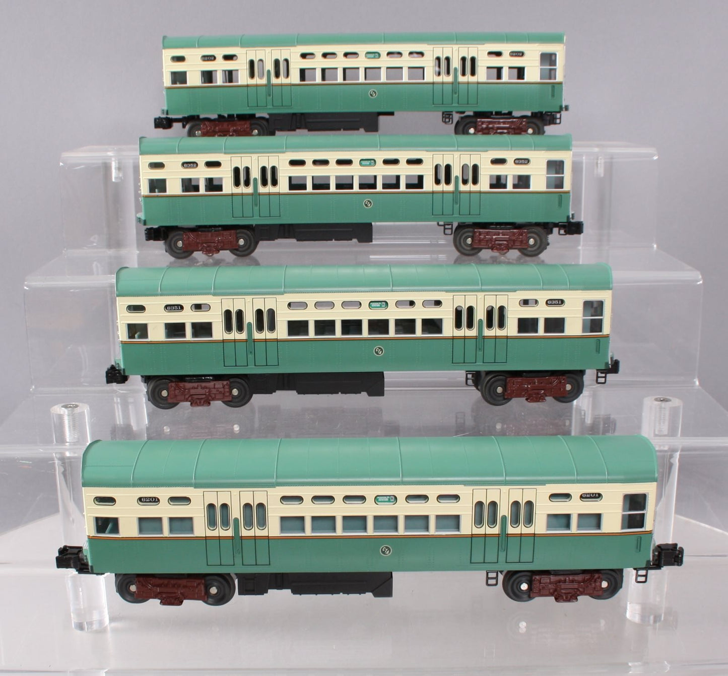 MTH 30-2673-1 O Gauge Chicago 6200 Series 4-Car Subway Set with Proto-Sound 2.0