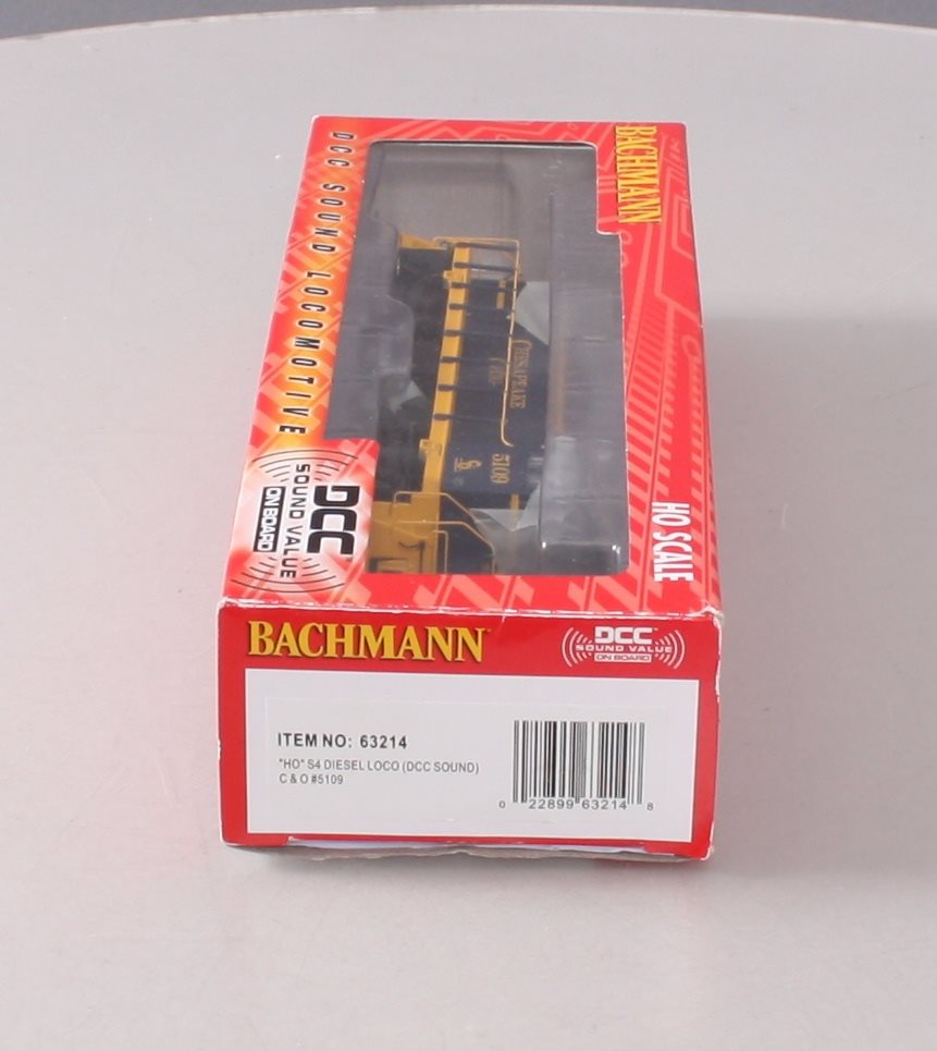 Bachmann 63214 HO Chesapeake & Ohio ALCO S4 Diesel Engine #5109 Sound/DCC
