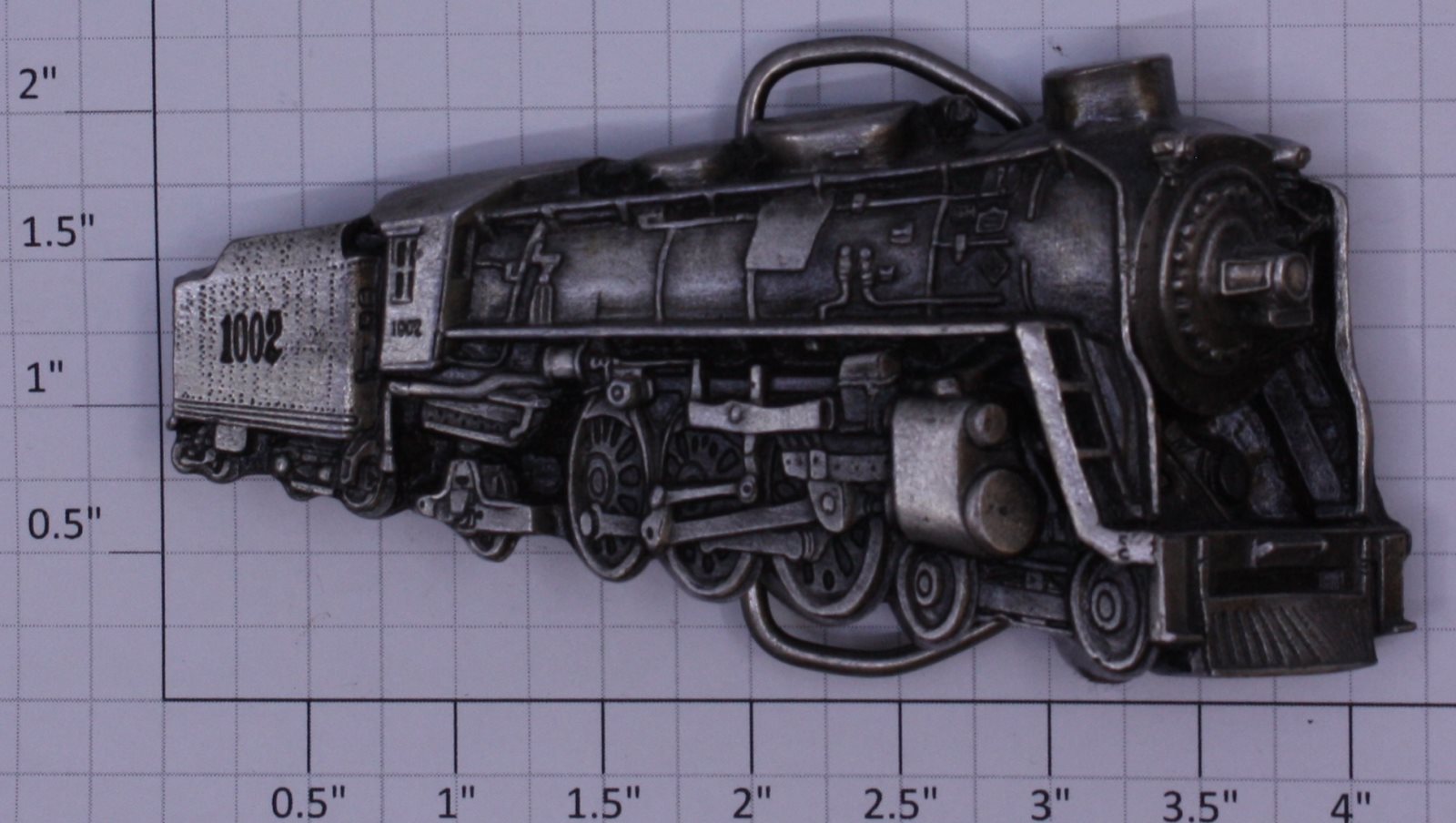 Acme 100-BGM 1978 Bergamot Brass Works Detailed Train Belt Buckle
