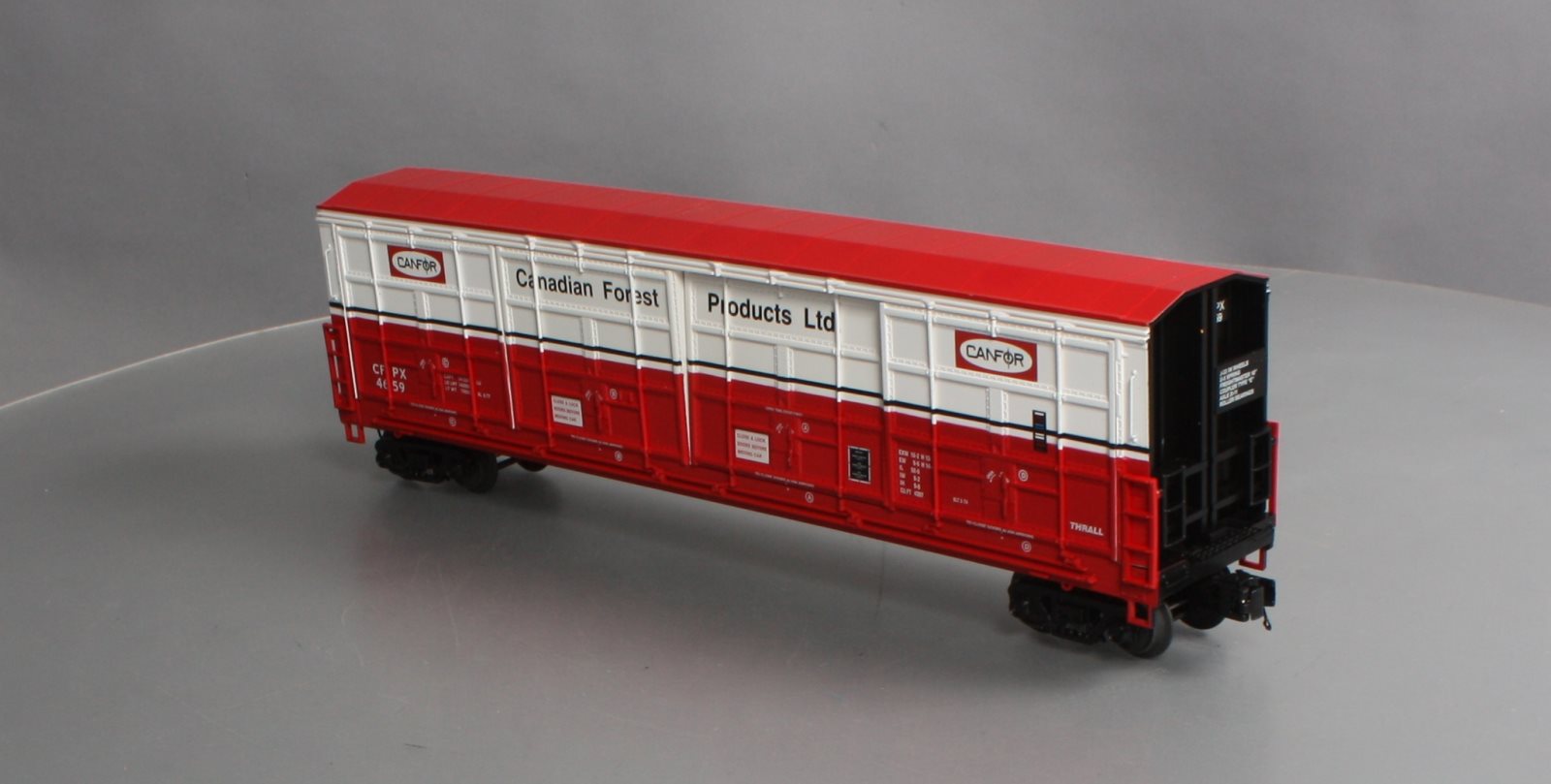 MTH 20-93680 O Gauge Canfor 55' All-Door Box Car #4659
