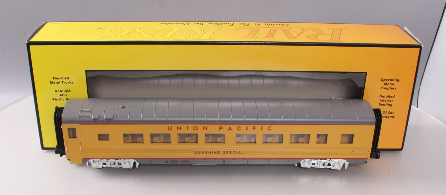 MTH 30-68142 O Union Pacific 60' Streamlined Coach Car #Sunshine Special