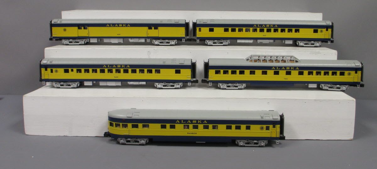MTH 20-65235 O Alaska 5pk 70' Smoothside Psg.Cars