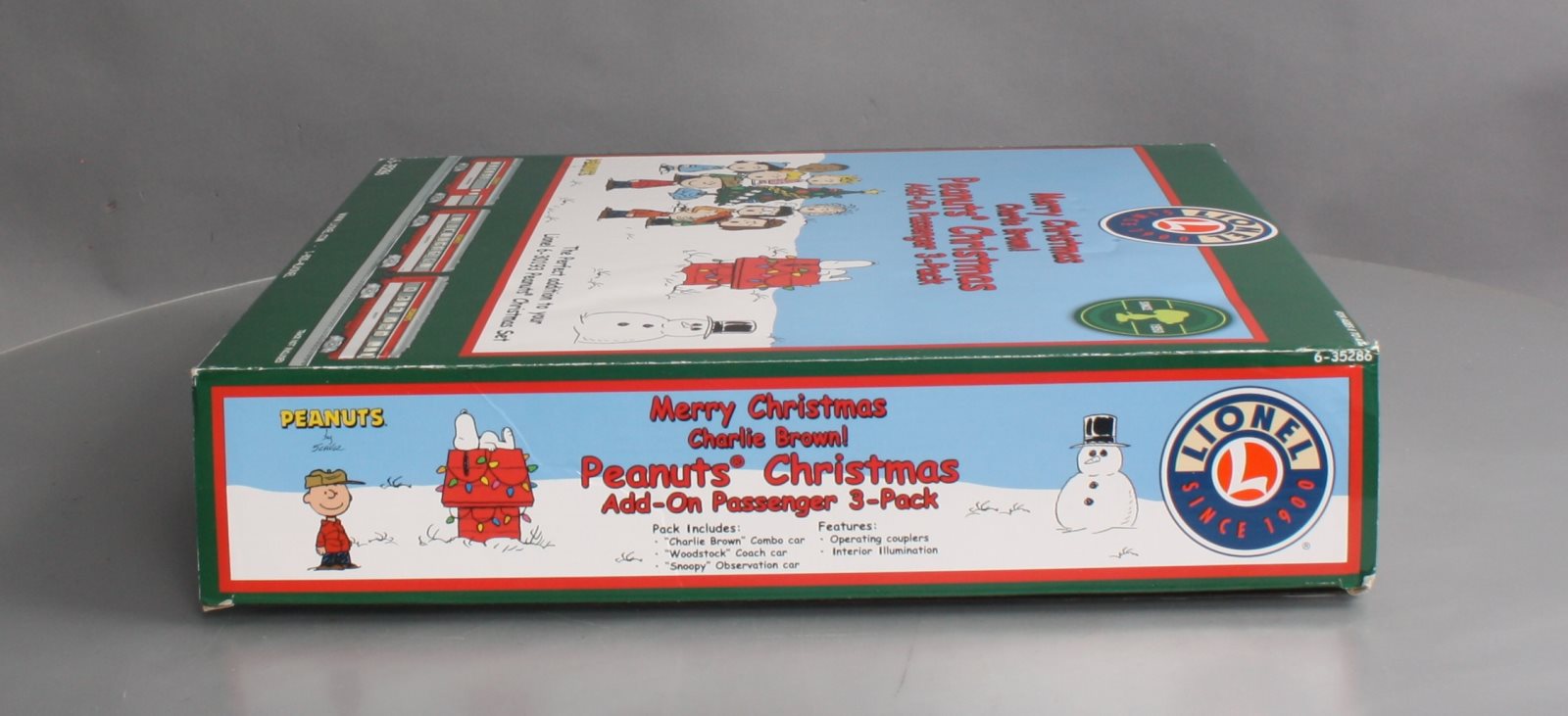 Lionel 6-35286 PEANUTS Christmas Passenger Car 3-Pack Add On