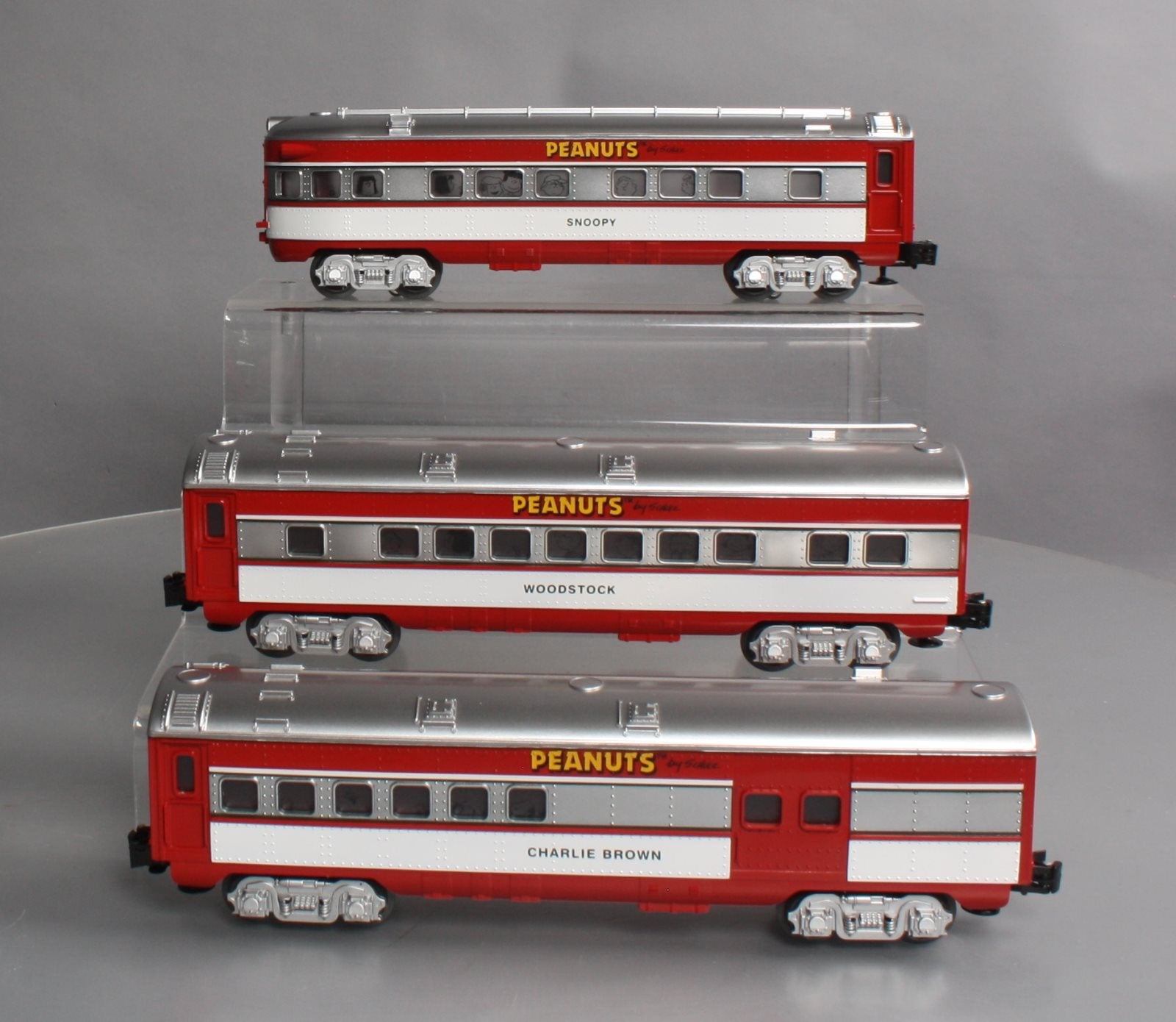 Lionel 6-35286 PEANUTS Christmas Passenger Car 3-Pack Add On