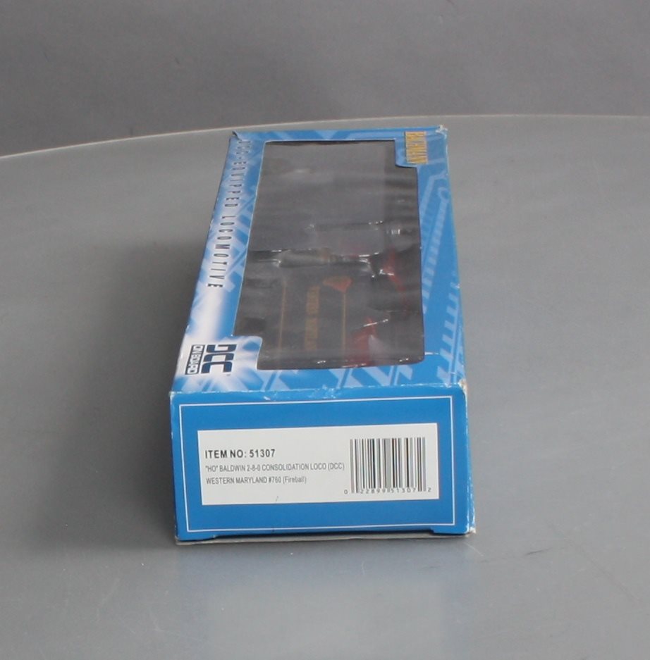 Bachmann 51307 HO Western Maryland 2-8-0 Consolidation Steam Loco w/DCC #760