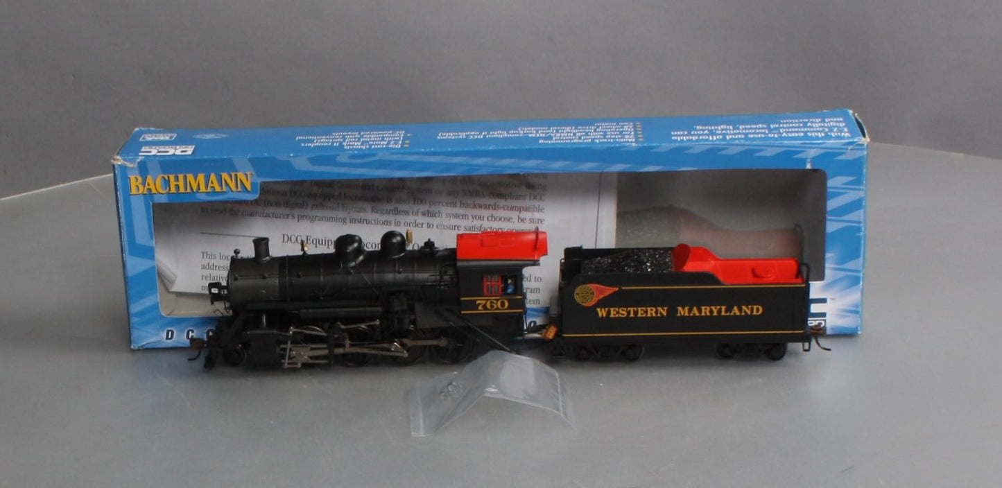 Bachmann 51307 HO Western Maryland 2-8-0 Consolidation Steam Loco w/DCC #760