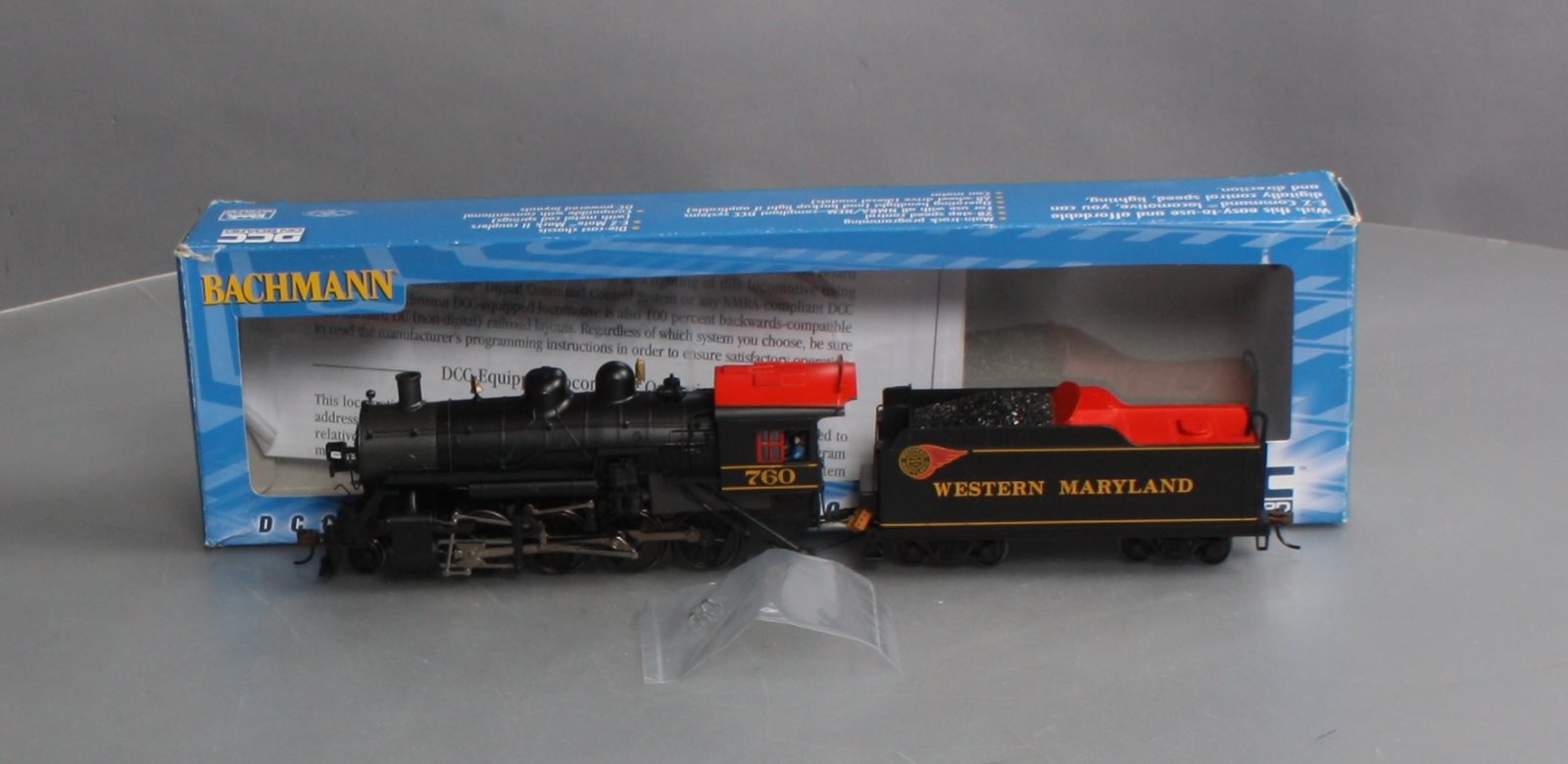 Bachmann 51307 HO Western Maryland 2-8-0 Consolidation Steam Loco w/DCC #760