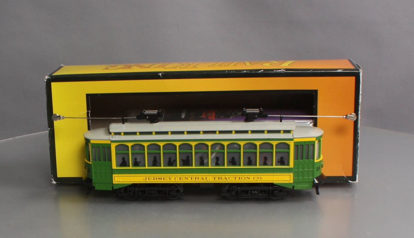 MTH 30-5169-1 O-27 Jersey Central Traction Brill Trolley with PS3 #18