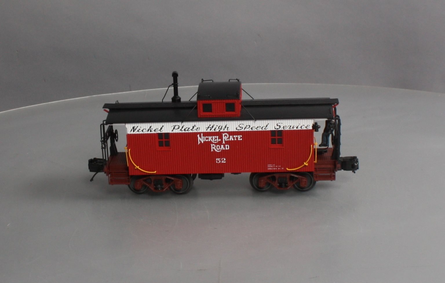 MTH 20-91647 O Nickel Plate Road N-6b Caboose w/Operating Signal Man #52