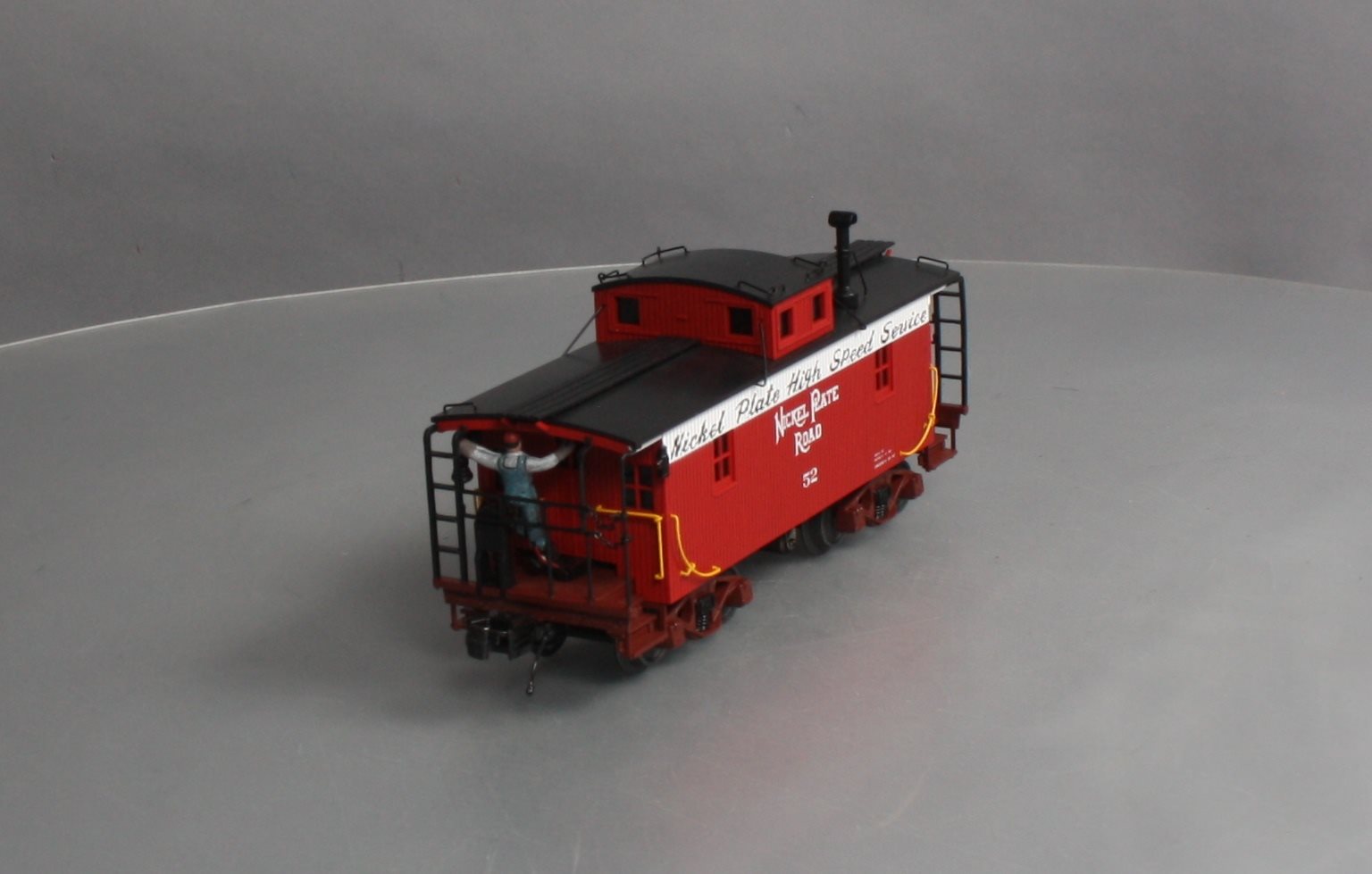 MTH 20-91647 O Nickel Plate Road N-6b Caboose w/Operating Signal Man #52
