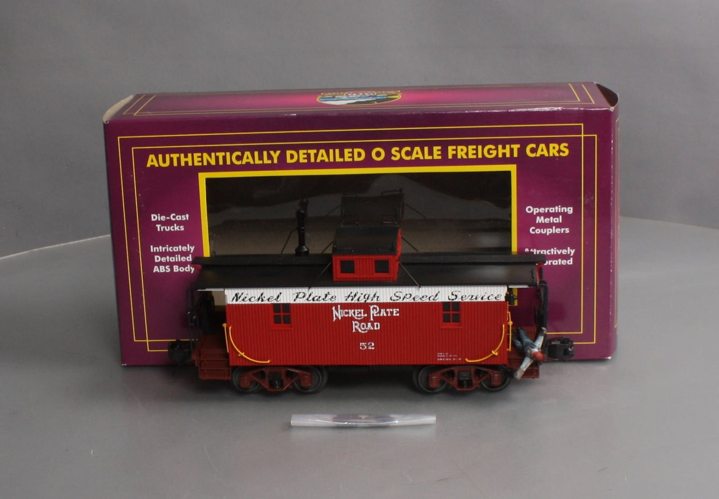 MTH 20-91647 O Nickel Plate Road N-6b Caboose w/Operating Signal Man #52