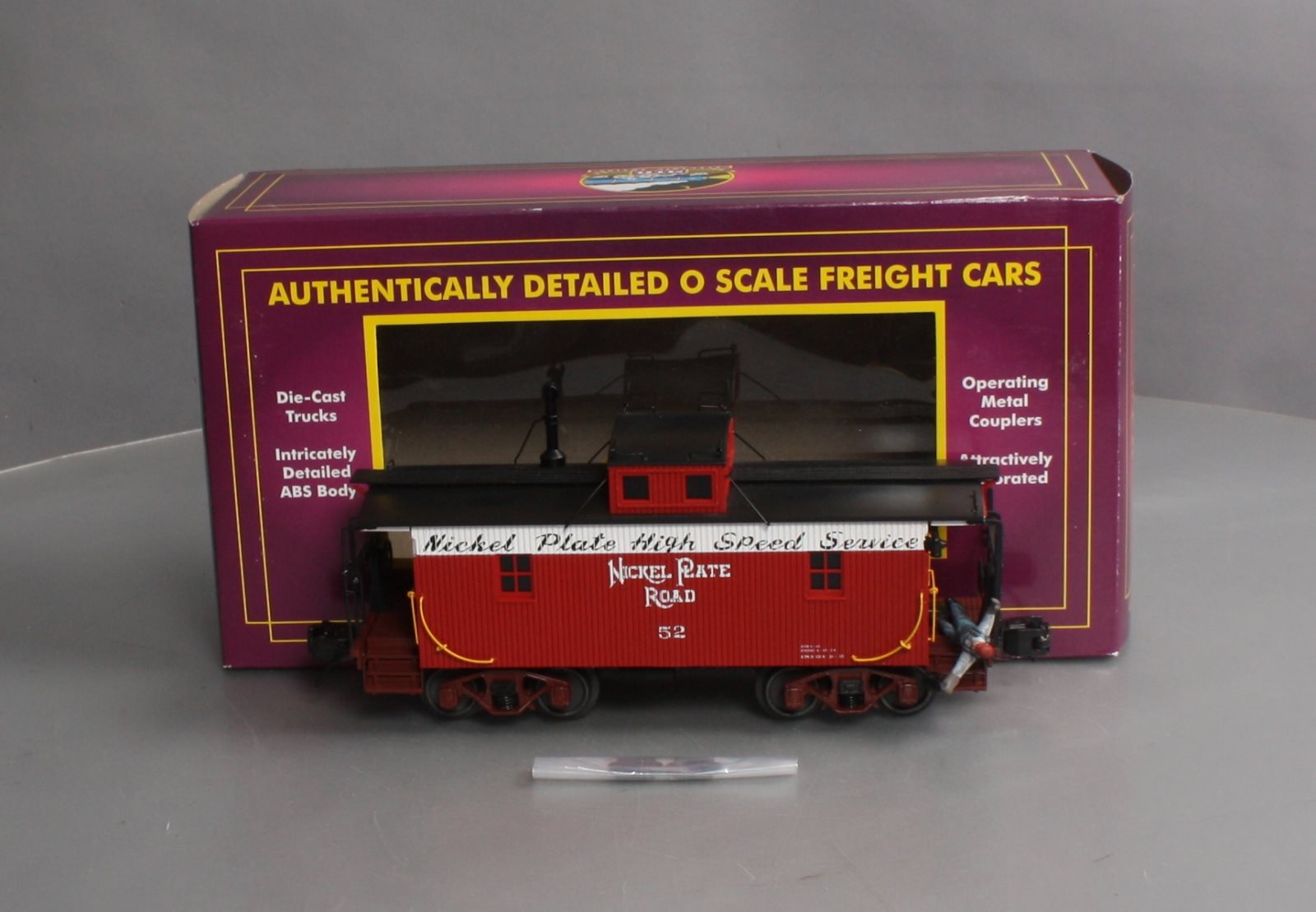 MTH 20-91647 O Nickel Plate Road N-6b Caboose w/Operating Signal Man #52