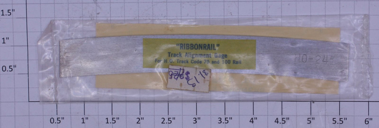 Ribbonrail 24 HO Track Alignment Gauge 24"  Radius