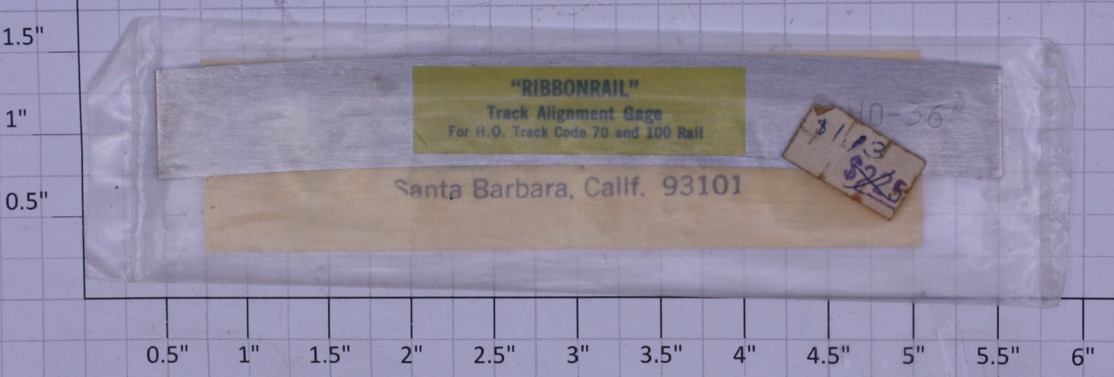 Ribbonrail 36 HO Track Alignment Gauge 36