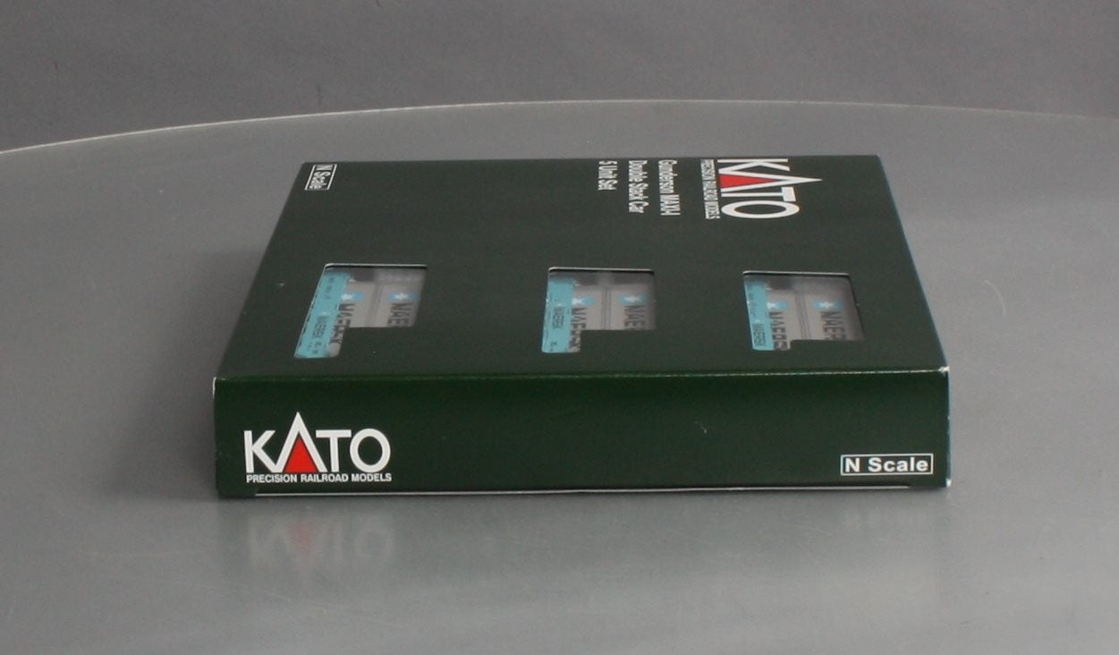 Kato 106-6198 N Maersk Gunderson Maxi-I 5-Unit Well Car w/Containers #100029