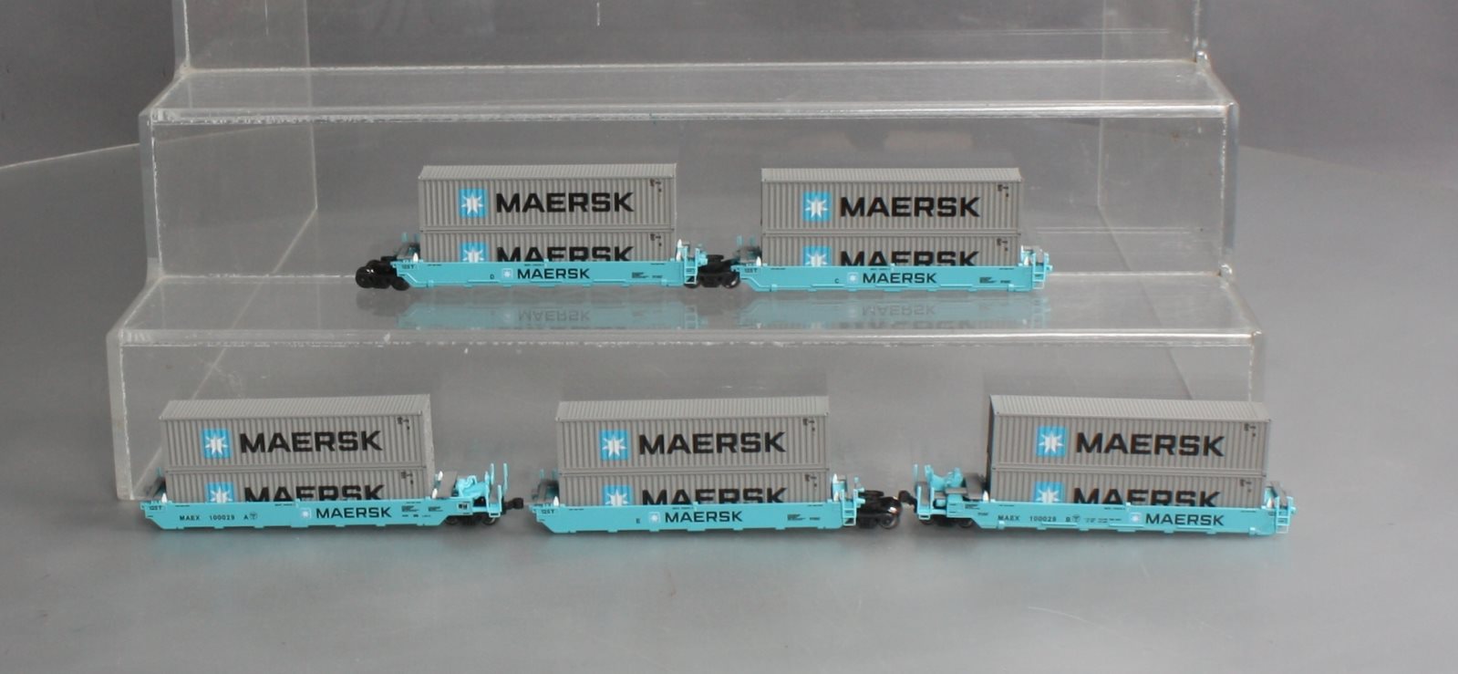 Kato 106-6198 N Maersk Gunderson Maxi-I 5-Unit Well Car w/Containers #100029