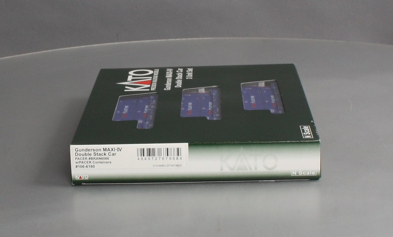 Kato 106-6180 N Gunderson MAXI-IV Double Stack Car w/Pacer